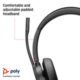 Headphones Poly 77Z30AA Black-6