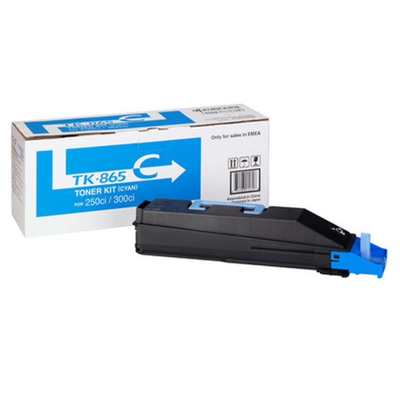 Original Toner Kyocera TK-865C Cyan Black/Blue-0