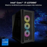 Desktop PC PcCom PCC-ULT-13700KF-4080-BLKW Intel Core i7-13700KF 32 GB RAM 2 TB SSD NVIDIA GeForce RTX 4080-5