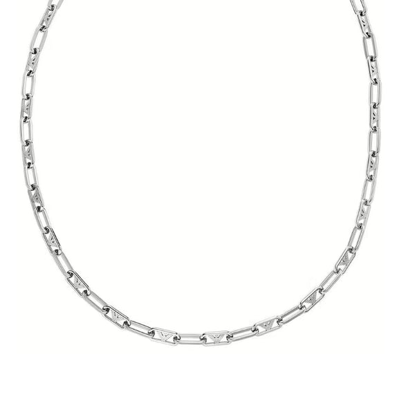 Men's Necklace Emporio Armani EGS3248040 Silver-0