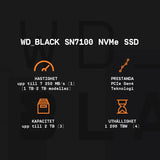 Hard Drive Western Digital WDS100T4X0E 1 TB SSD-10