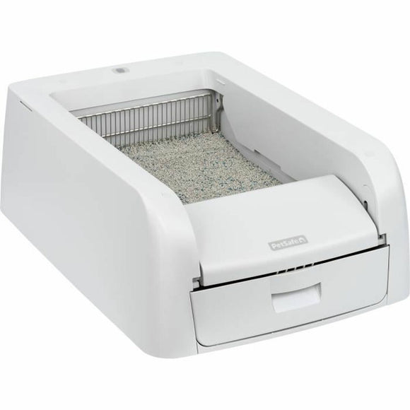 Cat Litter Box PetSafe White Plastic-0