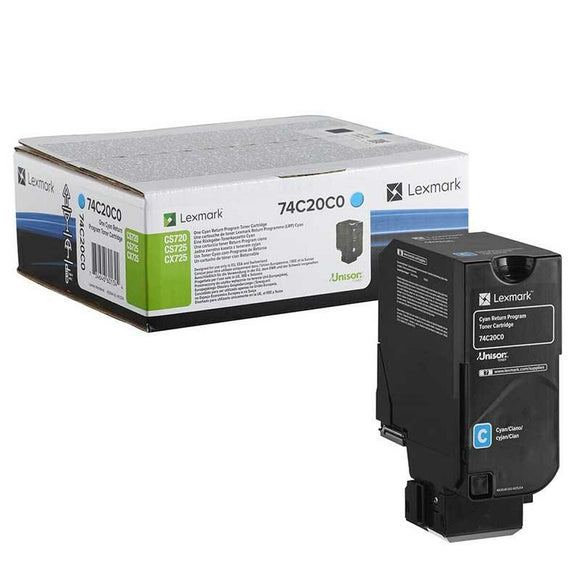 Toner Lexmark 74C20C0 Black Cyan-0