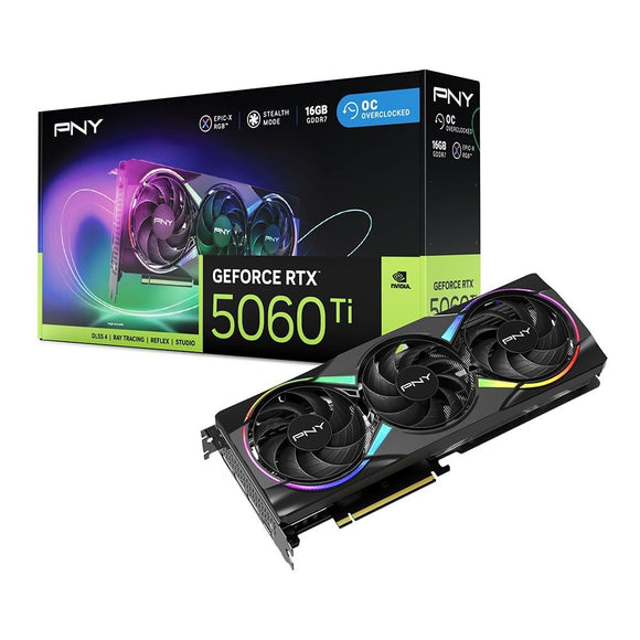 PNY RTX5060 TI VERTO ARGB OC Triple Fan 16GB GDDR7 HDMI 3x-0