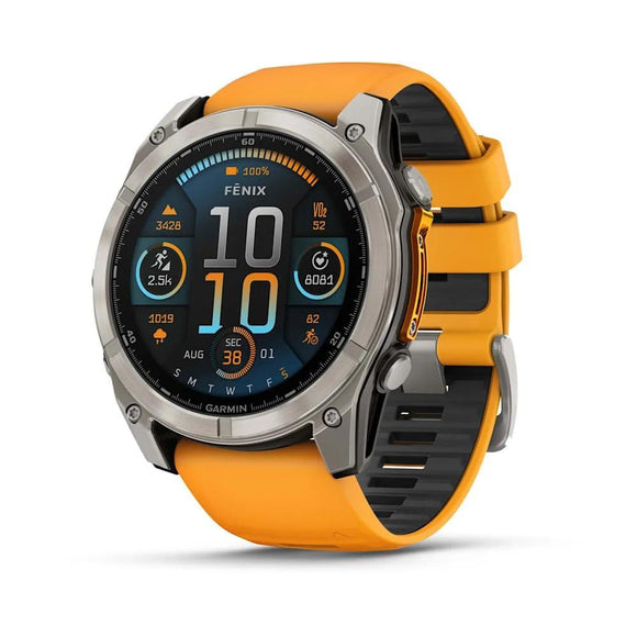 SMARTWATCH FENIX 8 SAPPHIRE/ORANGE 010-02905-11 GARMIN-0