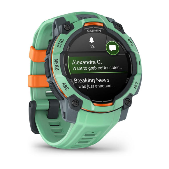 Smartwatch GARMIN Instinct 3 AMOLED Black Green 1,2