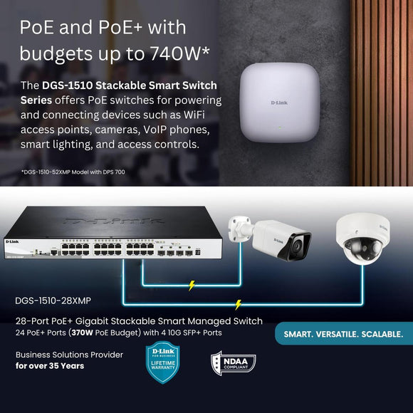 SmartPro DGS-1510-28XMP, Switch, L3, Managed-0