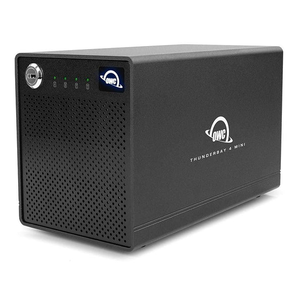 OWC ThunderBay 4 mini ProGrade 4-DriveSSD TB3 Mac/Win(2xTB3 Ports,w/Softraid RAID 0/1/4/5/1+0) 4TB-0