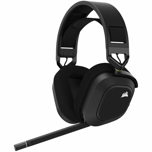 Bluetooth Headset with Microphone Corsair HS80 RGB Black Multicolour-0