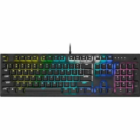 Keyboard Corsair Black French QWERTY-0