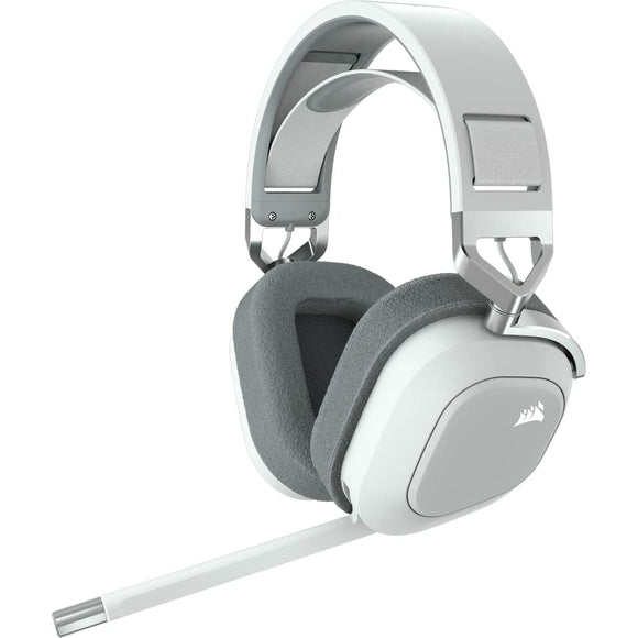 Gaming Headset with Microphone Corsair HS80 RGB White Multicolour-0