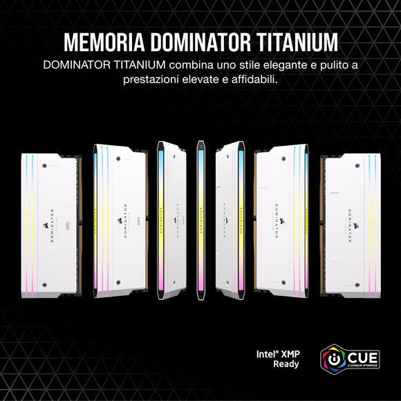 CORSAIR RAM Dominator Titanium RGB - 32 GB (2 x 16 GB Kit) - DDR5 6000 DIMM CL30-0