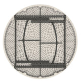 Side table Lifetime Cream 152 x 74 x 152 cm Steel Plastic-5