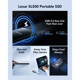 External Hard Drive Lexar LSL500X001T-RNBNG 1 TB SSD 2,5"-9