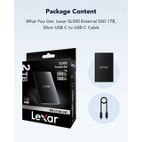 External Hard Drive Lexar SL200 Black 2 TB SSD-6