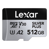 Micro SD Memory Card with Adaptor Lexar LMSSIPL512G-BNANG 512 GB-10