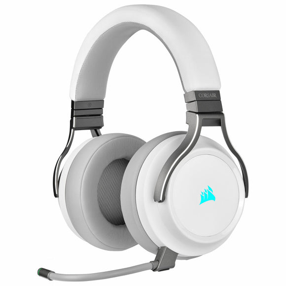 Bluetooth Headset with Microphone Corsair Virtuoso RGB White Black Multicolour-0