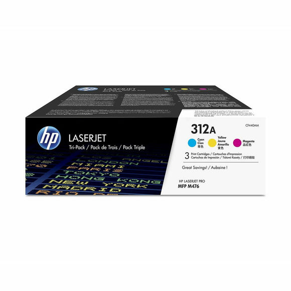 Toner HP CF440AM Cyan/Magenta/Yellow (3 Units)-0