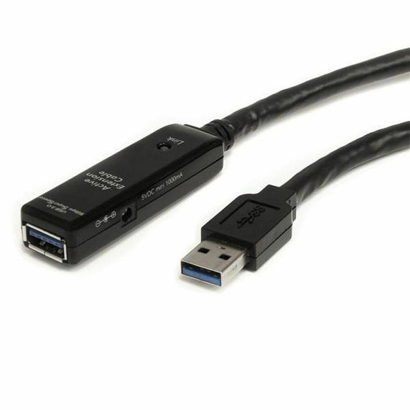 USB Cable Startech USB3AAEXT10M         USB A Black-0