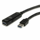 USB Cable Startech USB3AAEXT5M          USB A Black-0