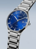 Bering Watch 15139-707 Gent Quartz 10 ATM Sapphire Glass Date Official Box