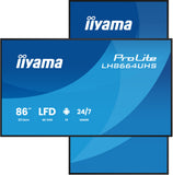 Iiyama LED 85.6" 4K Digital Signage Android 24/7 LH8664UHS