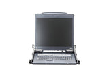 ATEN Rack Console CL5708IN-ATA-2XK07GG 19" LCD USB/PS2 VGA Keyboard German QWERTZ 1U Black