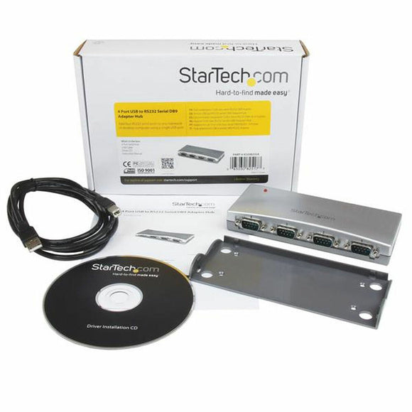 USB to RS232 Adapter Startech ICUSB2324 Silver-0