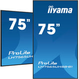 iiyama Kiosk 74.5" 4K LED Android 11 Display LH7565UHSB-B1 with Wi-Fi 24/7 Operation