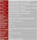 Vivolink VL120016 AV Extender - Transmitter and Receiver - Black