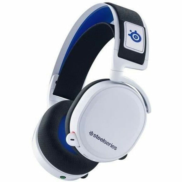 Headphones with Microphone SteelSeries Arctis 7P+ Black Blue White Gaming Bluetooth/Wireless-0