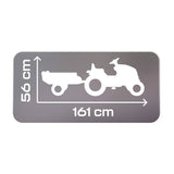 Pedal Tractor Smoby Stronger XXL Grey 161 x 56 cm Trailer-1