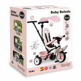 Tricycle Smoby Paseo para bebés Pink-11