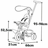 Tricycle Smoby S.Life Balade Multicolour-2