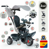 Tricycle Smoby Baby Driver Grey-6