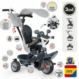 Tricycle Smoby Baby Driver Grey-17