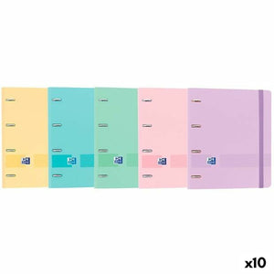 Ring binder Oxford EuropeanBinder Multicolour A4+ (10 Units)-0