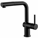 Mixer Tap Edouard Rousseau SQUARE Black Stainless steel C-shaped-0