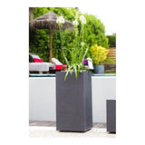 Plant pot EDA Graphit Grey Dark grey Plastic Squared 39,5 x 39,5 x 80 cm-2