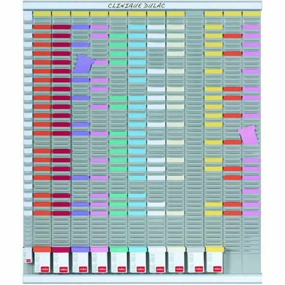 Yearly planner Nobo Aluminium White-0