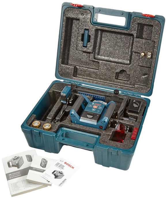 BOSCH LASER OBROTOWY GRL 300 HV +PILOT RC 1 +ODBIORNIK LR 1 +STATYW BT 300 HD +ATA GR240 WALIZKA-0