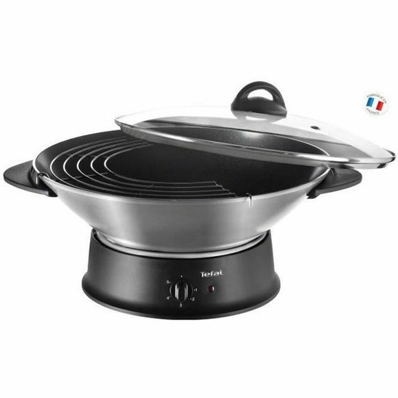 Wok Pan Tefal WO3000 Black Aluminium 1200 W-0