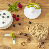 Manual mini chopper with pull cord Tefal K13304DISP White Stainless steel Plastic-9