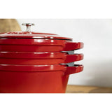 Baking tray Zwilling La Cocotte Red Cast Iron Ø 24 cm (3 Units)-3