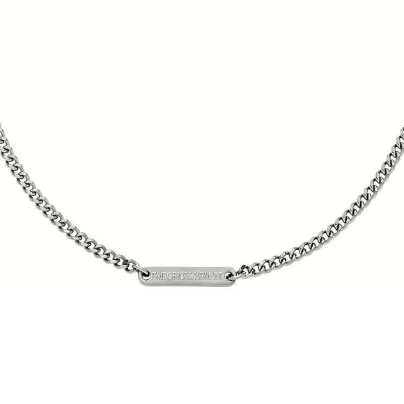 Men's Necklace Emporio Armani EGS3188040 Silver-0