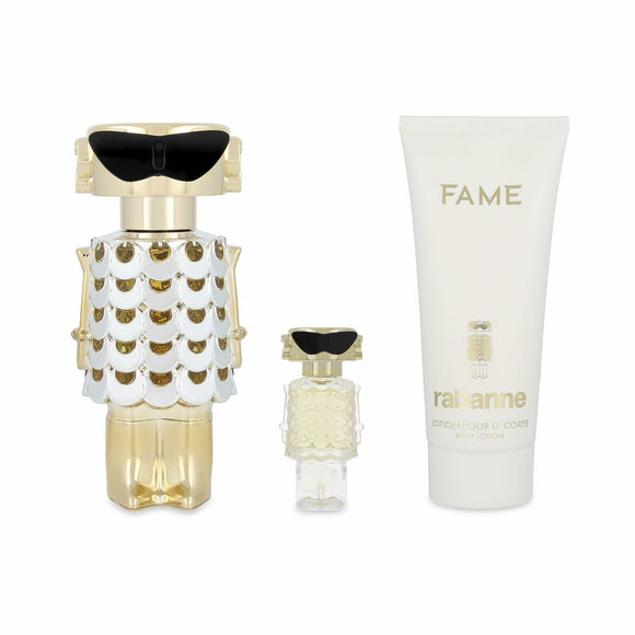 Women's Perfume Set Paco Rabanne FAME EDP 3 Pieces-0