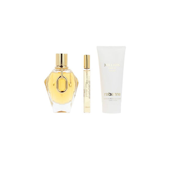 Women's Perfume Set Paco Rabanne MILLION GOLD-0