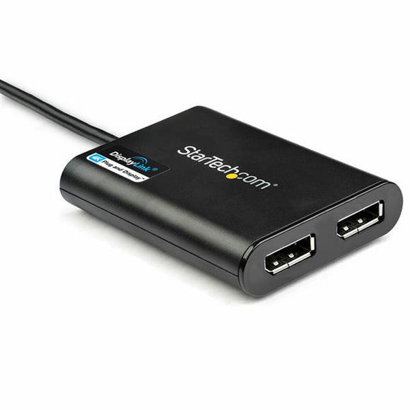 DisplayPort Cable USB 3.0 Startech USB32DP24K60 Black-0