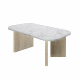 Centre Table White 105 x 58 x 39 cm-5