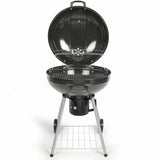 Coal Barbecue with Cover and Wheels Livoo DOC270 Black Metal Circular-6